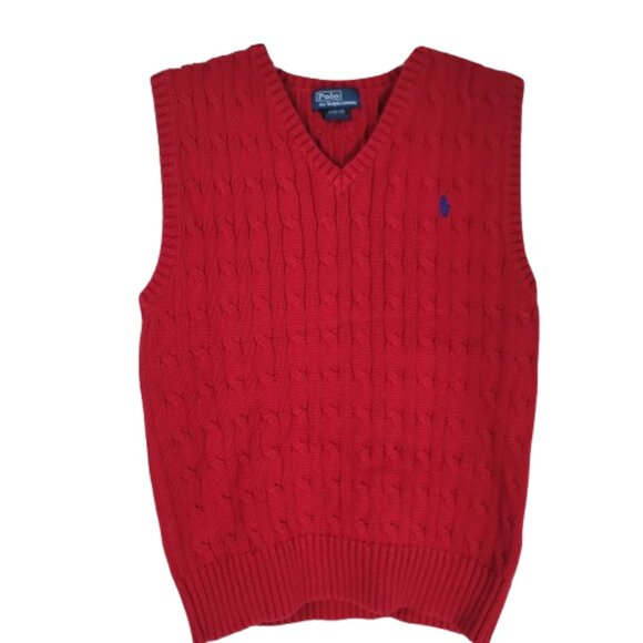 Polo Ralph Lauren Other - Polo Ralph Lauren Cable Knit Sweater Vest Size M (10-12)